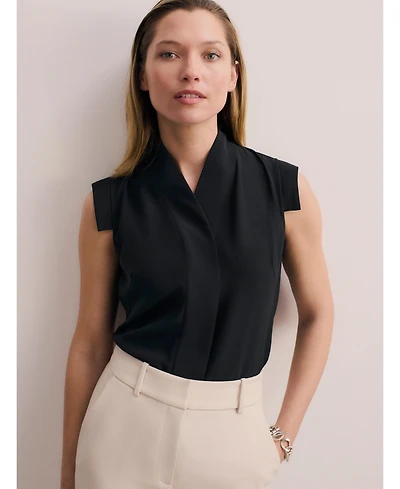 The Fold Women's Bowery Sleeveless Silk Blouse