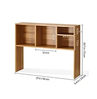 Sugift 1 Tier Wood Desktop Bookshelf Office Organizer