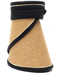 Vince Camuto Rollup Tweed Straw Visor Hat