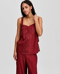 And Now This Women's Lace-Trim Side-Tie Tank Top, Macy's Exclusive