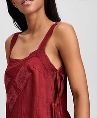 And Now This Women's Lace-Trim Side-Tie Tank Top, Macy's Exclusive