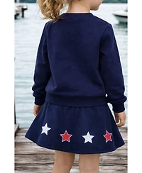 Bits and Bows Little/Big Americana Bow Skort