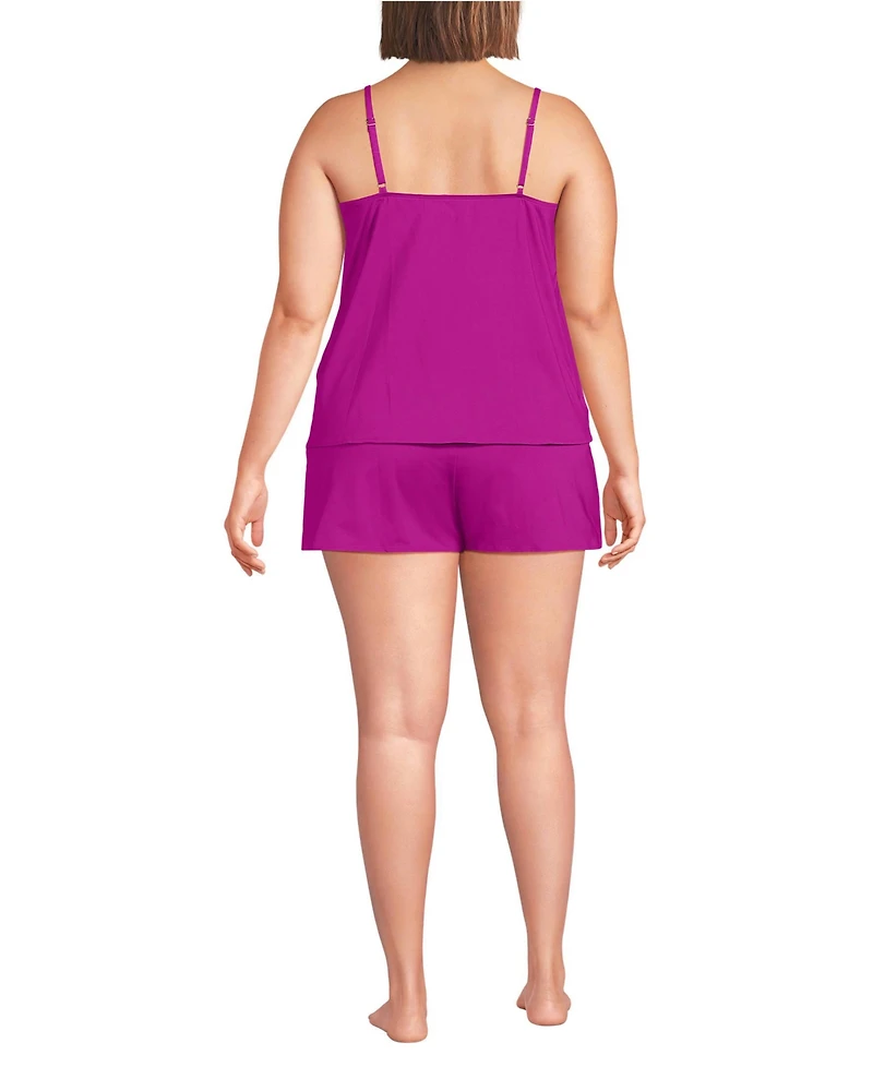 Lands' End Plus Tulip Romper Swimsuit