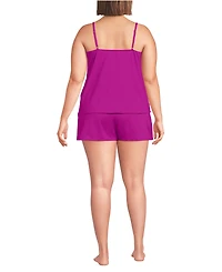 Lands' End Plus Tulip Romper Swimsuit