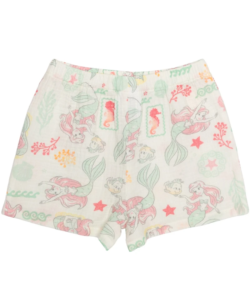 Disney Girls' 2T-6X Printed T-Shirt and Shorts, 2-Piece Set