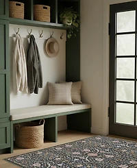 Hunter Abrabella Washable Non-Slip Printed Chenille Accent Rug