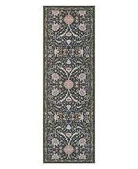 Hunter Abrabella Washable Non-Slip Printed Chenille Runner Rug