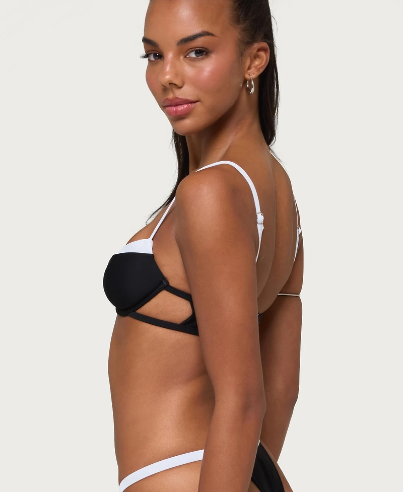 Edikted Women's Atalia Contrast Cupped Bikini Top