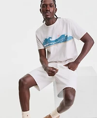 Sun + Stone Men's Cotton Hokusai Wave Short-Sleeve T-Shirt, Macy's Exclusive