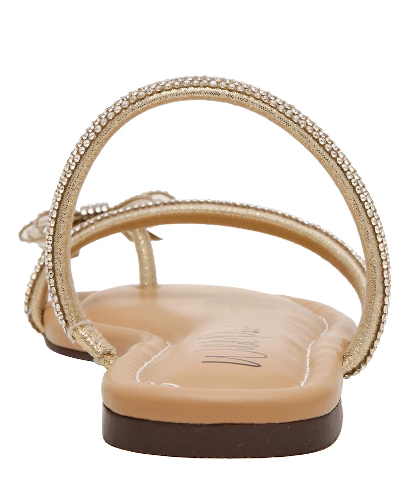 Wild Pair Women's Eliana Rhinestone Bow Flat Sandals, Macy's Exclusive
