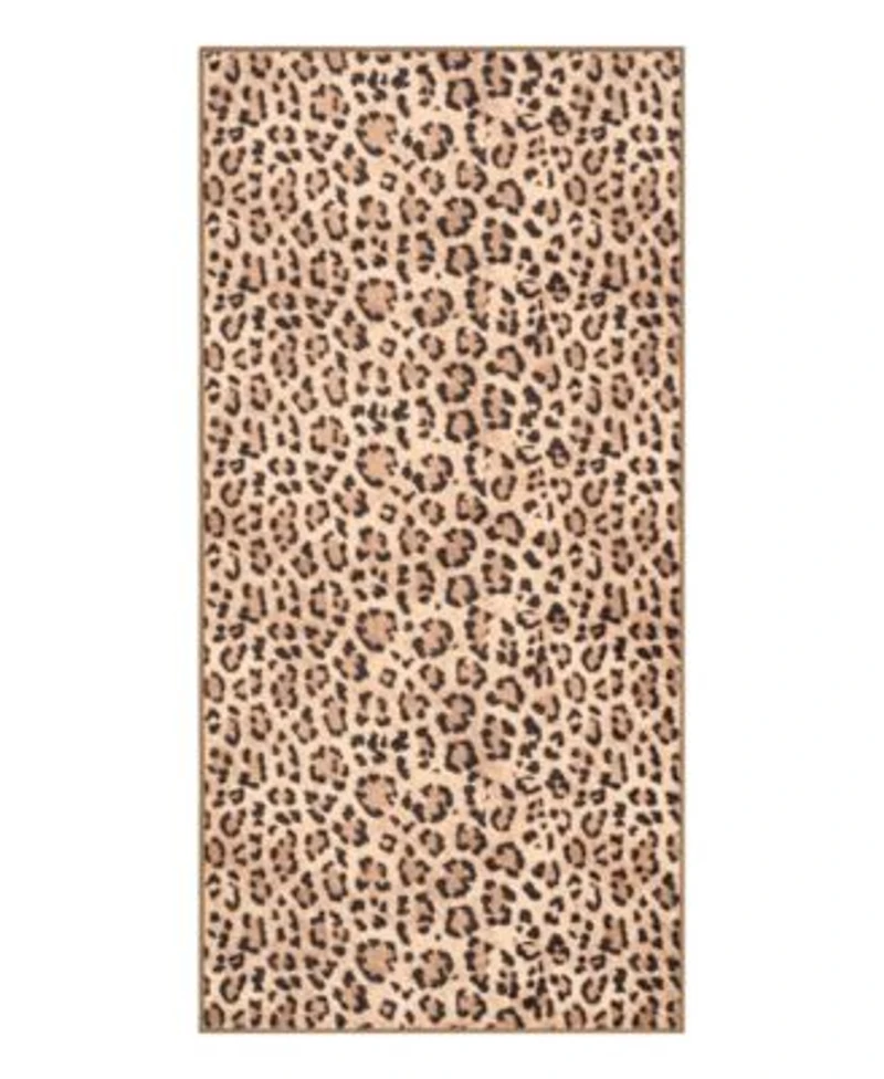 Juicy Couture Timeless Leopard Finely Soft Washable Rugs