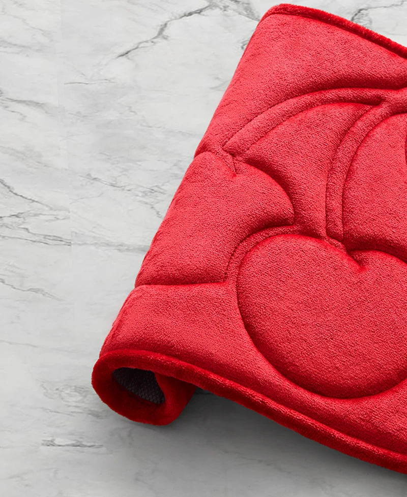 Juicy Couture Cherry Quilted Memory Foam Bath Mat, 17" x 24"