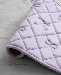 Juicy Couture Bow Lattice Orchid Quilted Memory Foam 2-Pc. Bath Mat