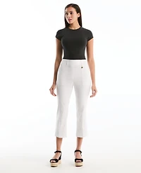 Rafaella Petite Porkchop Pocket Kick Flare Pants