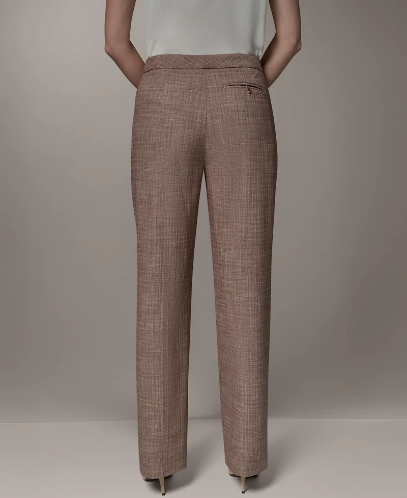 Donna Karan New York Women's Mid-Rise Straight-Leg Pants