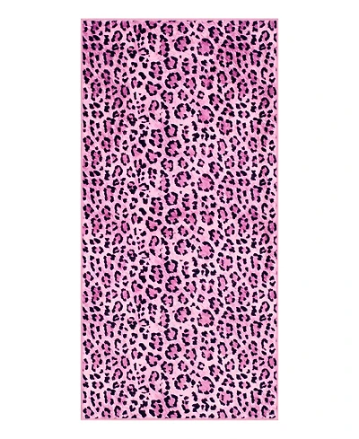 Juicy Couture Timeless Leopard Finely Soft Washable Accent Rug, 24" x 48"