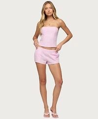 Edikted Women's Amaliah Striped Shorts