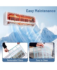 Vebreda 12000 Btu 18.1 SEER2 115V Mini Split Air Conditioner with Alexa