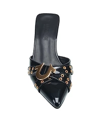 True Religion Womens Doll Metal Logo Heel