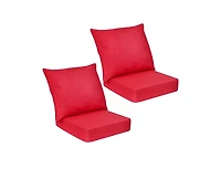 Slickblue Deep Seat Chair Cushion Pads Set with Rope Belts for Indoor and Outdoor