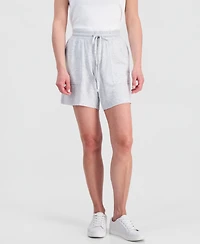 Style & Co Petite Luxsoft French Terry Raw-Hem Knit Shorts, Macy's Exclusive