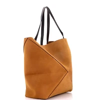 Pre-Owned Loewe Large Puzzle Fold Tote Suede