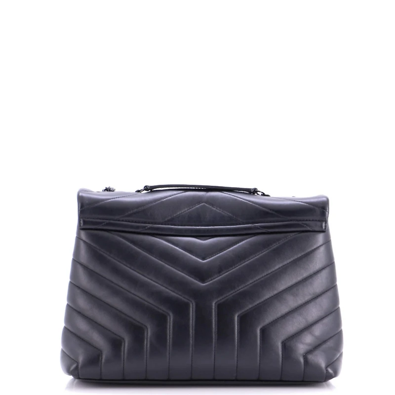 Pre-Owned Saint Laurent Medium Loulou Shoulder Bag Matelasse Chevron Leather