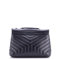Pre-Owned Saint Laurent Medium Loulou Shoulder Bag Matelasse Chevron Leather