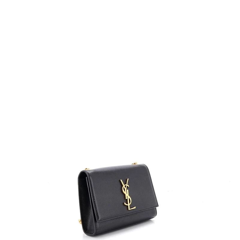 Pre-Owned Saint Laurent Small Classic Monogram Crossbody Bag Grainy Leather