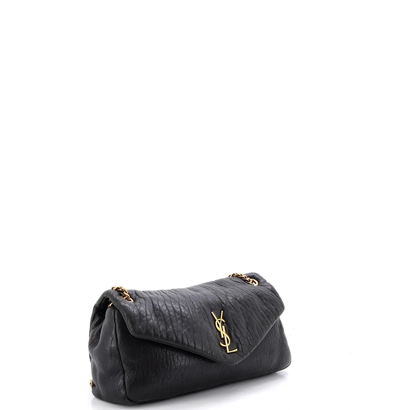 Pre-Owned Saint Laurent Medium Calypso Flap Bag Leather