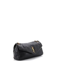 Pre-Owned Saint Laurent Medium Calypso Flap Bag Leather
