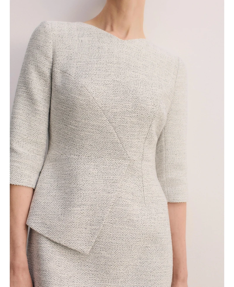 The Fold Women's Eaton Signature Tweed Dress