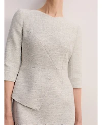 The Fold Women's Eaton Signature Tweed Dress