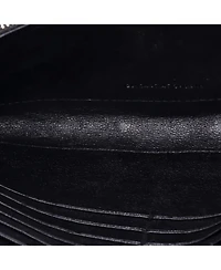 Pre-Owned Saint Laurent Medium Classic Monogram Chain Wallet Mixed Matelasse Leather