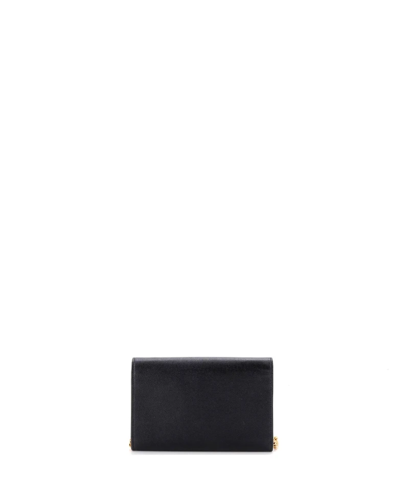 Pre-Owned Saint Laurent Uptown Chain Wallet Leather