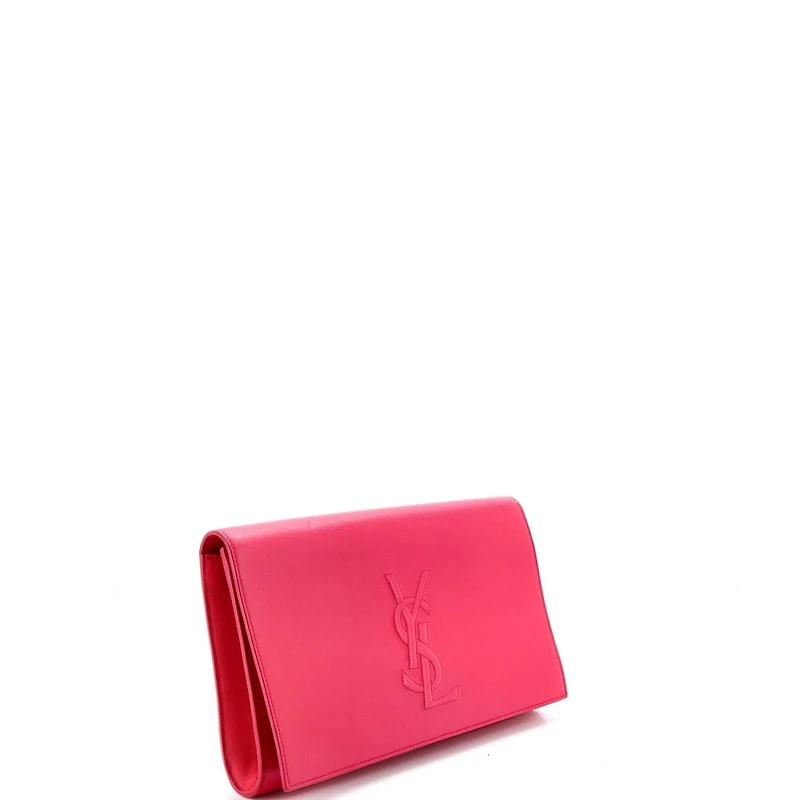 Pre-Owned Saint Laurent Large Belle de Jour Clutch Leather