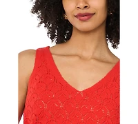 Vince Camuto Women's Cotton-Blend Pointelle Tank Top