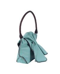 Carlos Falchi Shoulder Butterfly Top Grain Leather Bag