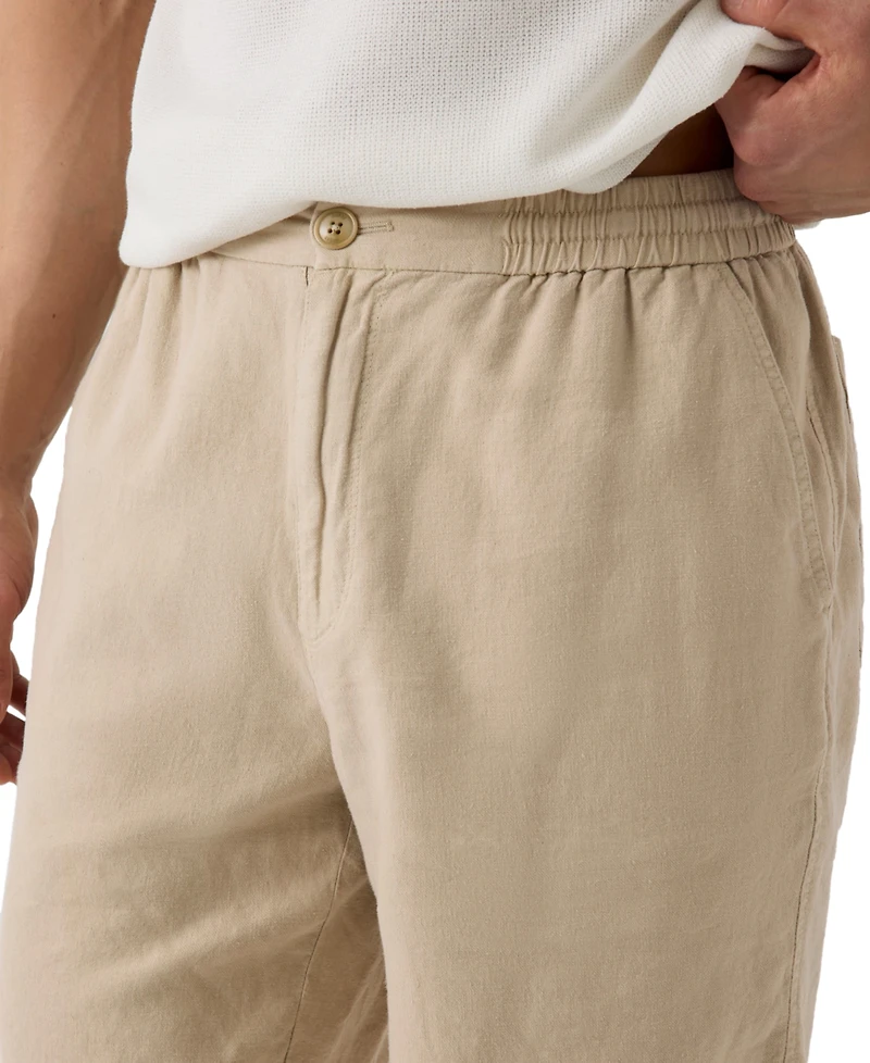 Guess Men's Linen Coast relaxed Shorts