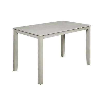 New Classic Furniture Furniture Pascal Wood Rectangle Counter Table in Driftwood