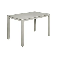 New Classic Furniture Furniture Pascal Wood Rectangle Counter Table in Driftwood