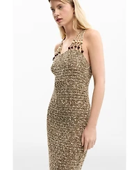 Desigual Women's Strappy Fringe Dress