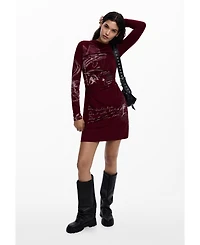 Desigual Women's Printed Long-Sleeve Dress