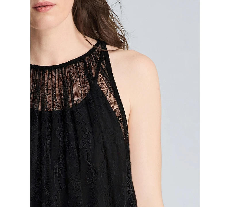 Kenneth Cole Women's Lace Halter Neck Maxi Dress