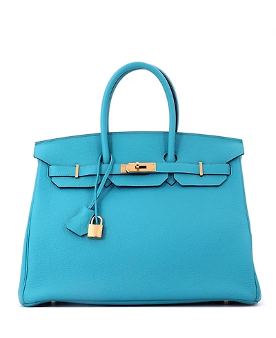 Pre-Owned HERMES Birkin 35 Handbag Togo with Gold Hardware