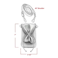 Carlos Falchi Cell Phone Butterfly Lambskin Leather Bag