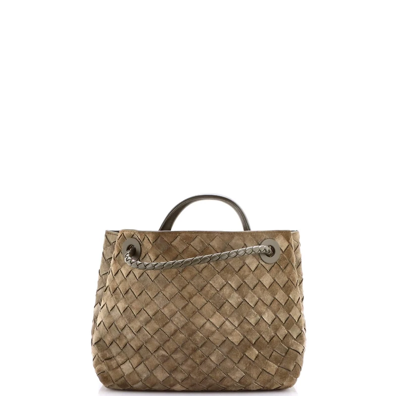Pre-Owned Bottega Veneta Small Andiamo Top Handle Bag Intrecciato Nappa