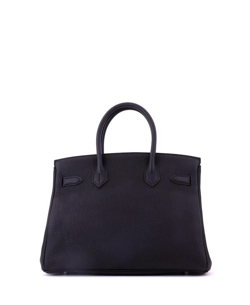 Pre-Owned HERMES Birkin Handbag Togo with Palladium Hardware