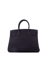 Pre-Owned HERMES Birkin Handbag Togo with Palladium Hardware