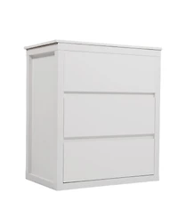 Sillysis 60 Inch Double Sink Bathroom Vanity Set, Ceramic Basins, Soft-Close Drawers, Handleless Design for Modern